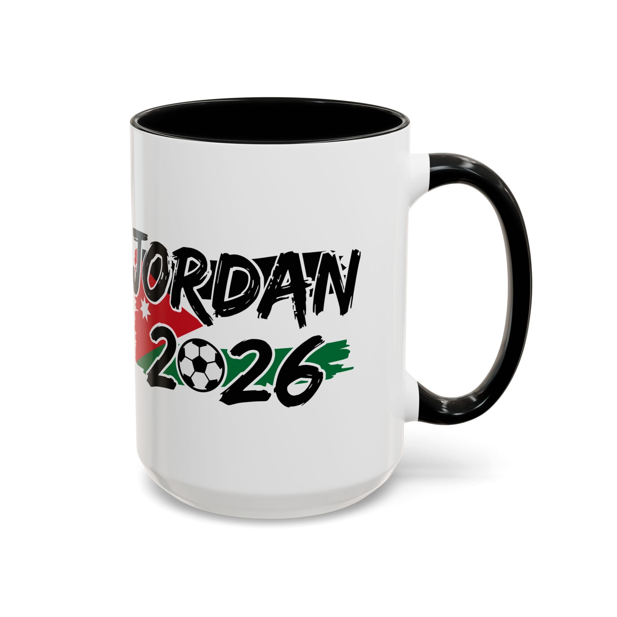 Jordan 2026 Soccer Logo Mug | Accent Coffee Mug 11oz 15oz, World Cup 2026, Gift for Dad