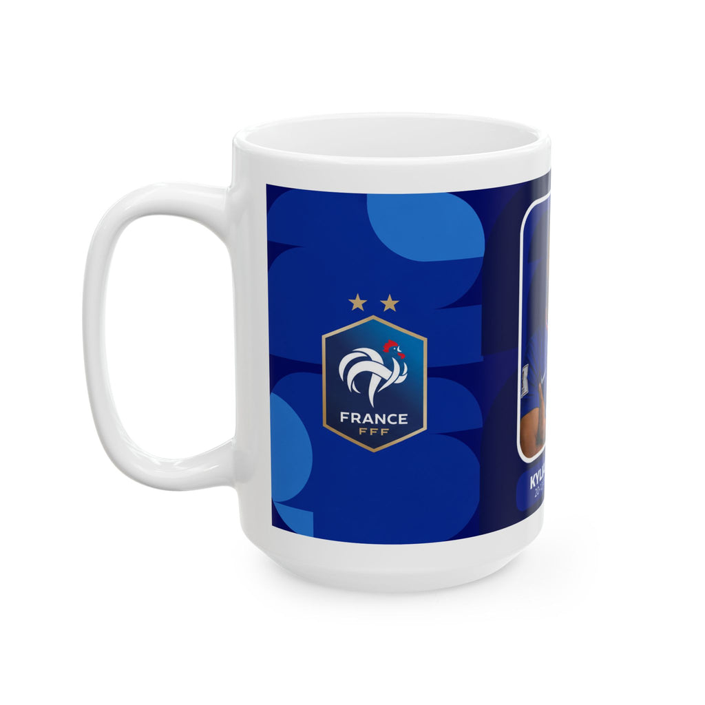 Kylian Mbappé France Football Mug –  Ceramic Coffee Cup (11oz/15oz), World Cup 2026 Mugs