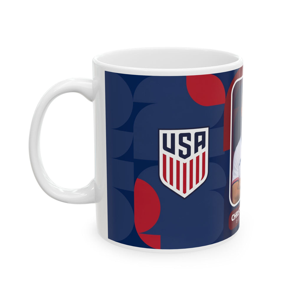Christian Pulisic USA Soccer Mug – Player Ceramic Coffee Cup (11oz/15oz), World Cup 2026 Mugs