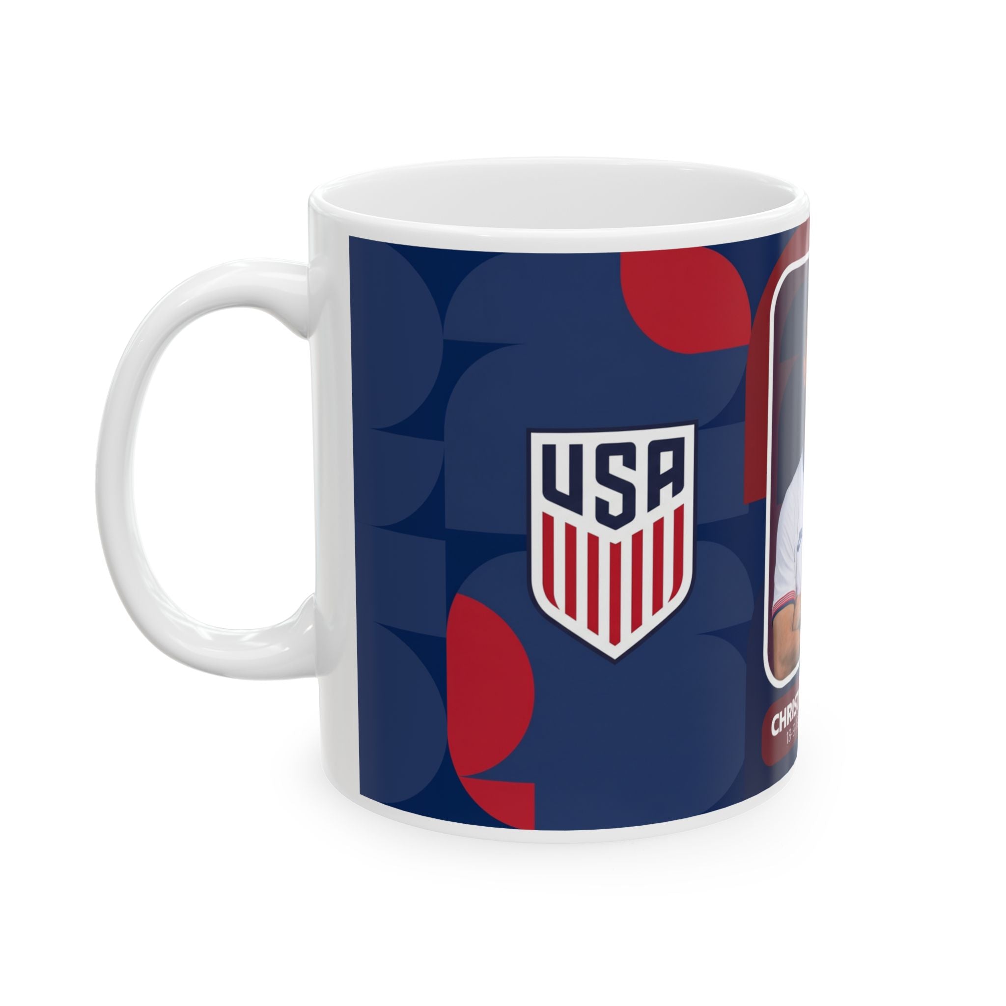 Christian Pulisic USA Soccer Mug – Player Ceramic Coffee Cup (11oz/15oz), World Cup 2026 Mugs