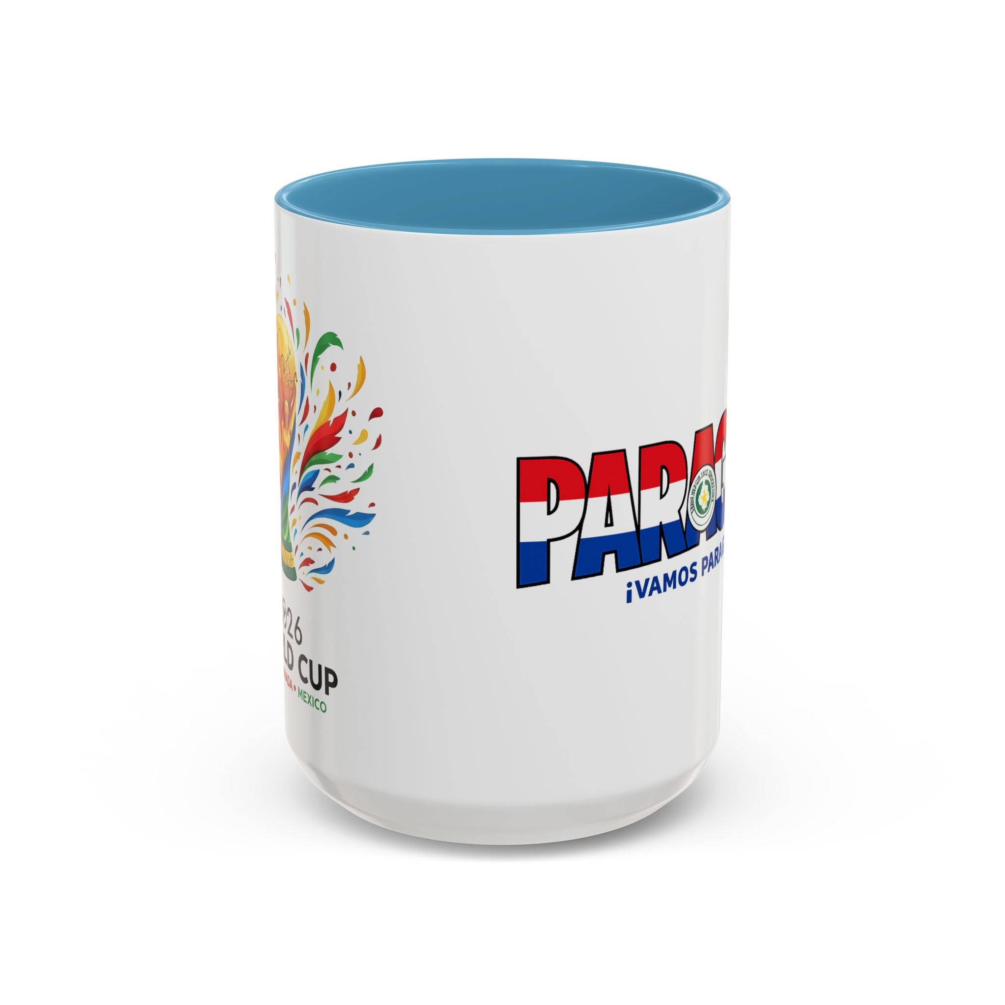 Paraguay Vamos Paraguay Mug | Accent Coffee Mug 11oz or 15oz, Soccer World Cup 2026, Gifts for Dad