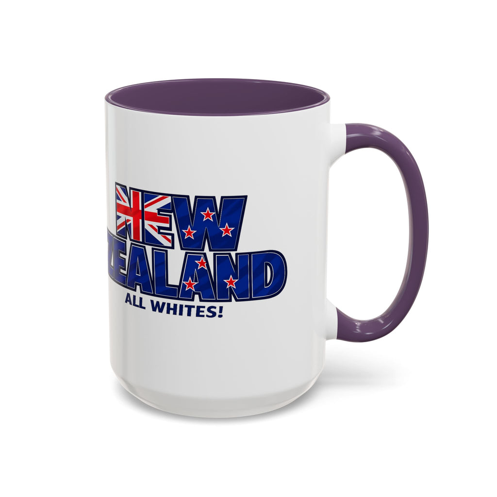 New Zealand All Whites Coffee Mug | Accent 11/15oz, World Cup 2026, Gift for Dad