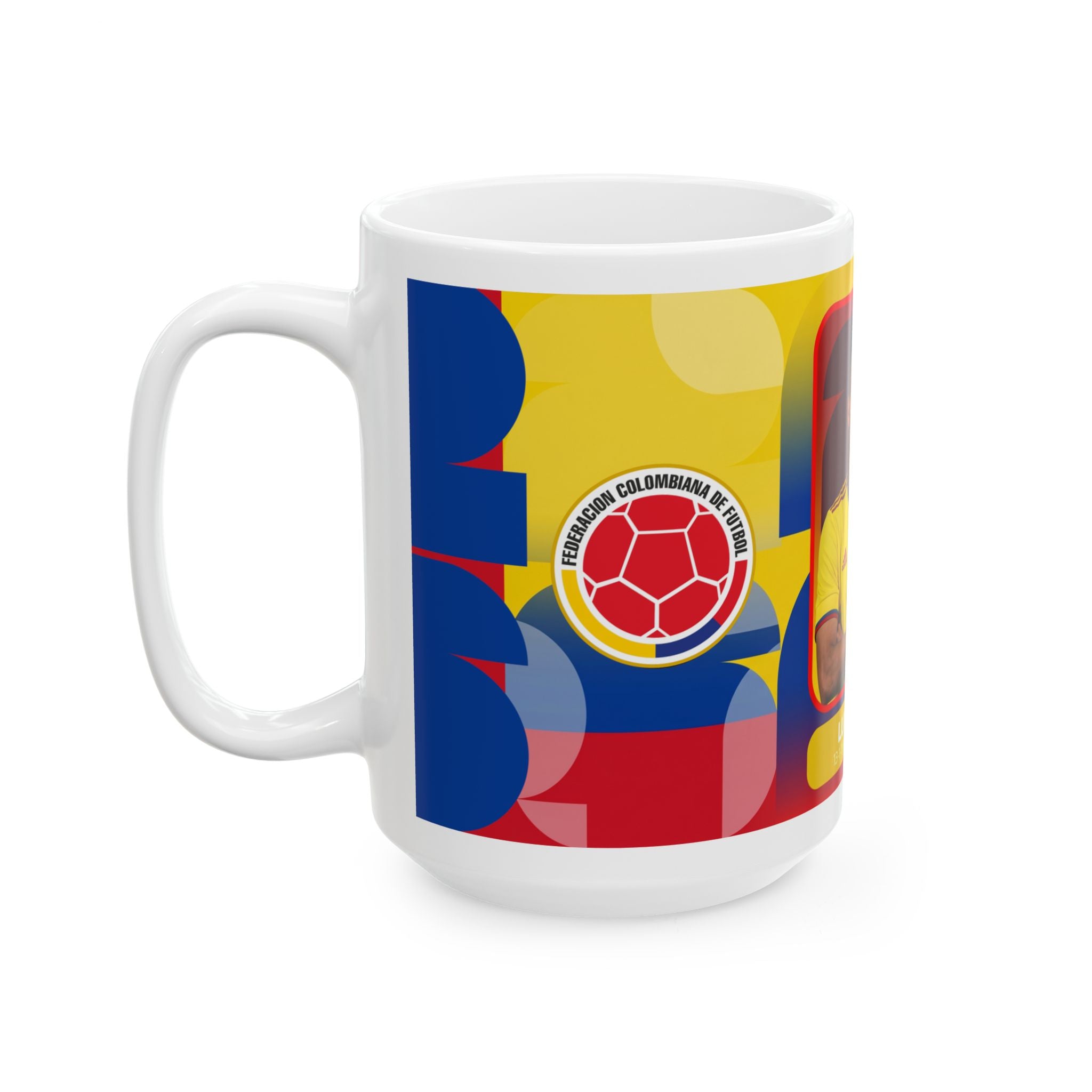 Colombia Soccer Player Luis Díaz Ceramic Mug — Fan Gift, World Cup 2026 Mugs
