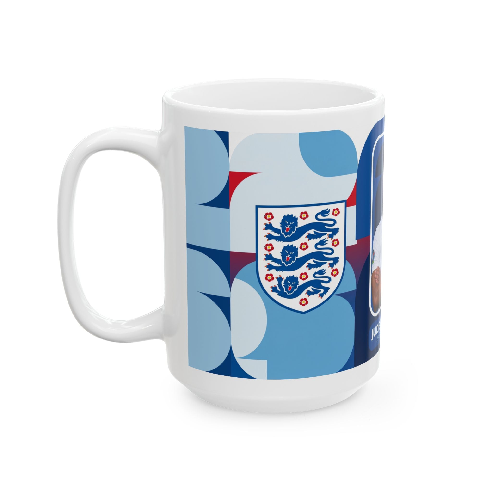 England Soccer Player Jude Bellingham Mug — Ceramic Coffee Cup (11oz, 15oz), World Cup 2026 Mugs