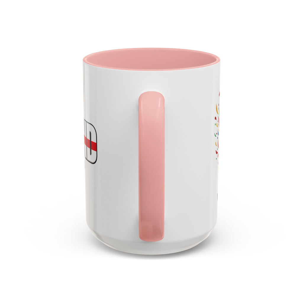 England Flag Typography Accent Coffee Mug | Come On England, World Cup 2026, Gift for Dad