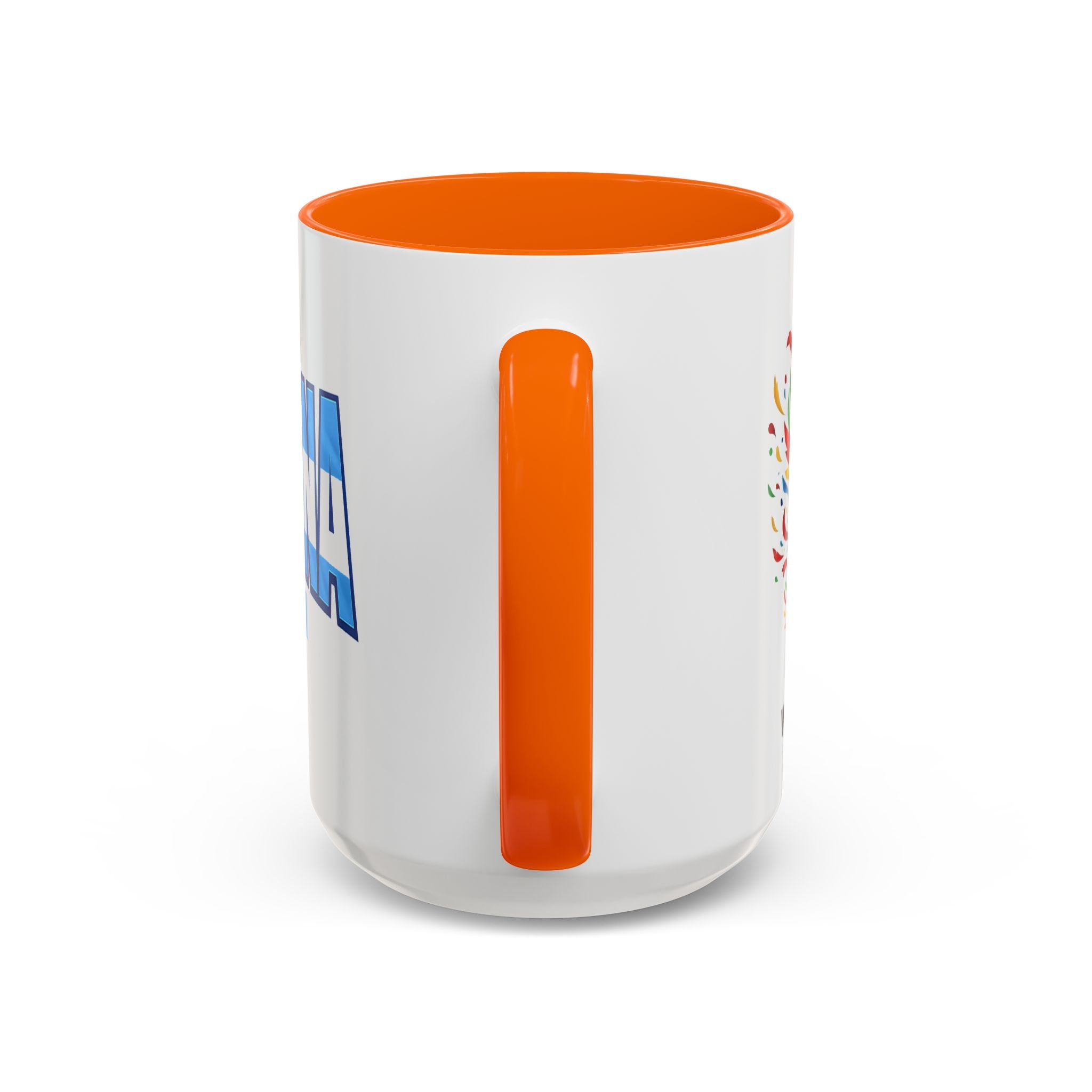 Argentina Vamos Argentina Mug | Accent Coffee Mug, Flag Text Design
