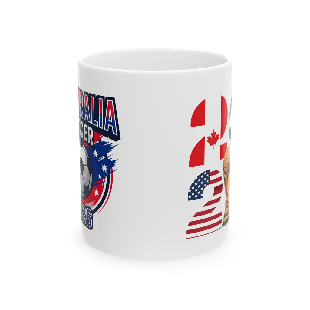 Australia soccer mug, World Cup 2026 ceramic coffee cup, 11oz or 15oz sizes