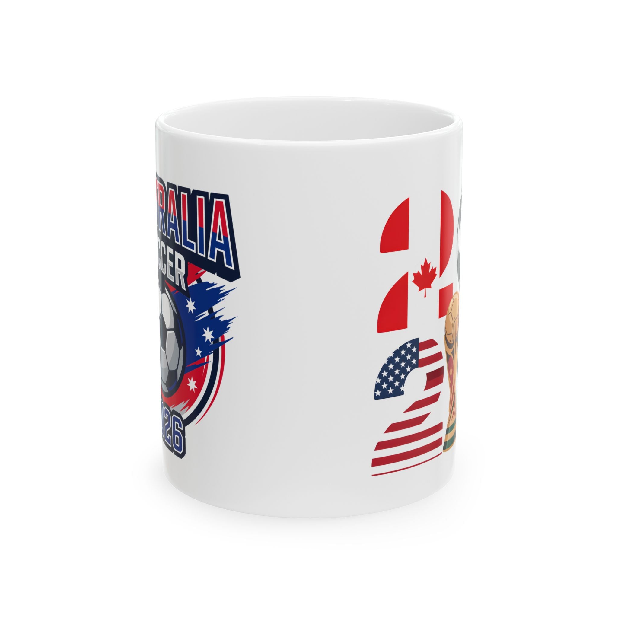 Australia soccer mug, World Cup 2026 ceramic coffee cup, 11oz or 15oz sizes