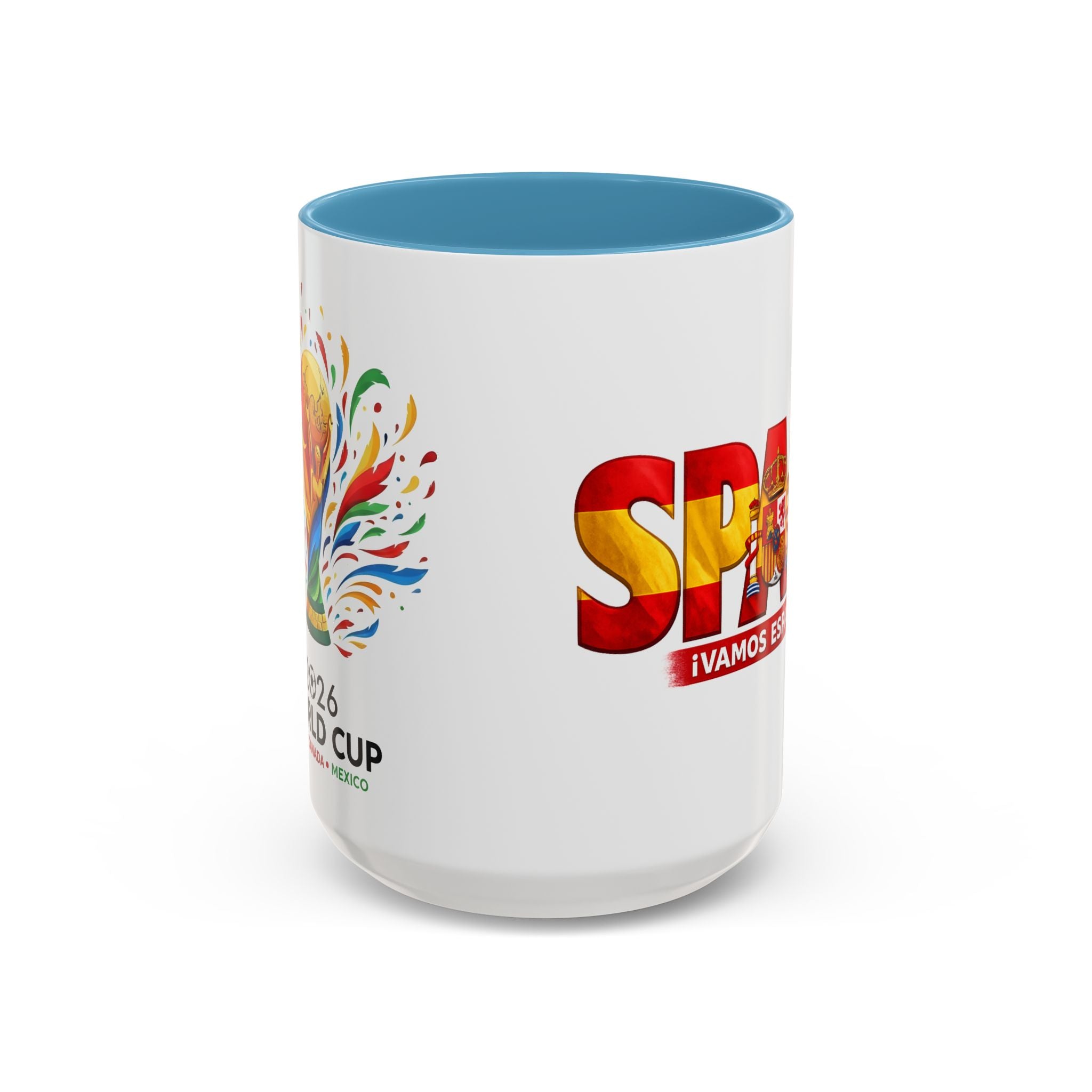 Spain Flag Word Mug | Accent Coffee Mug 11oz 15oz, Soccer World Cup 2026, Gift for Dad