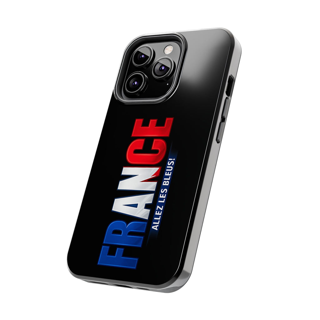 France tricolor vertical text Phone Case | Allez Les Bleus!, Cuctom Protective, Glossy Tough Cases, World Cup 2026