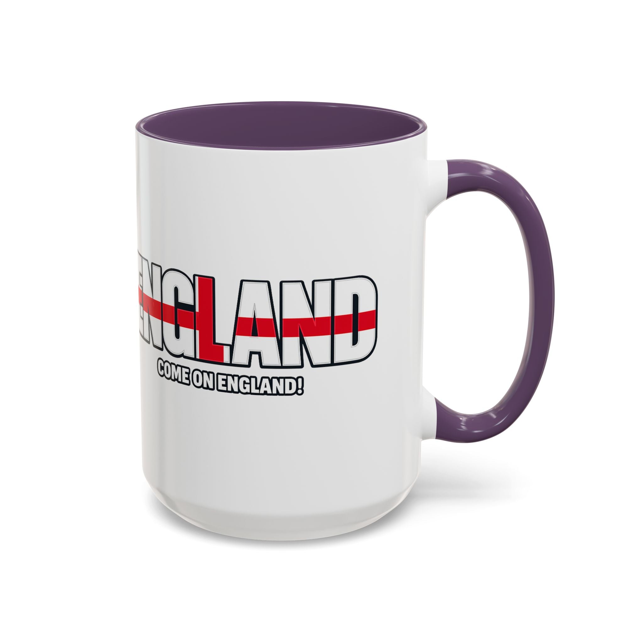 England Flag Typography Accent Coffee Mug | Come On England, World Cup 2026, Gift for Dad