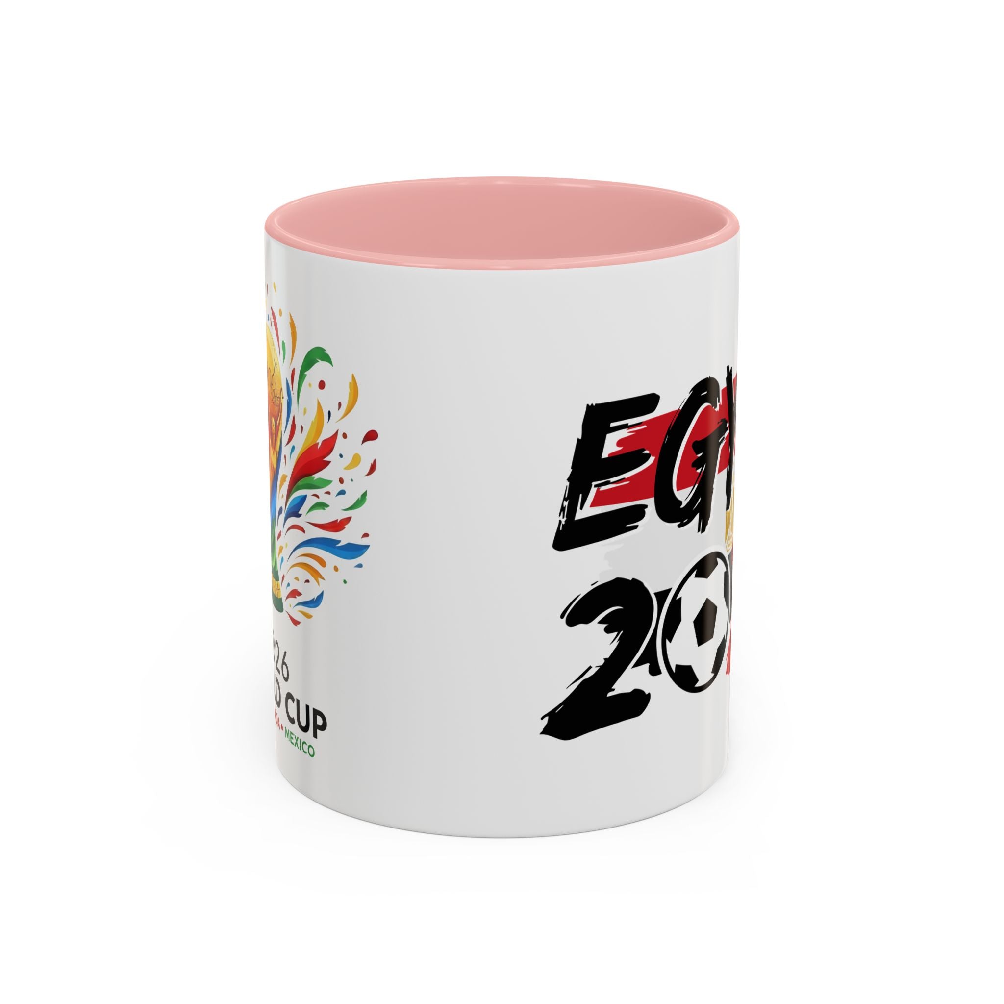 Egypt 2026 Soccer World Cup Accent Coffee Mug | Egypt 2026 Football Flag Design, Soccer World Cup 2026, Gift for Dad