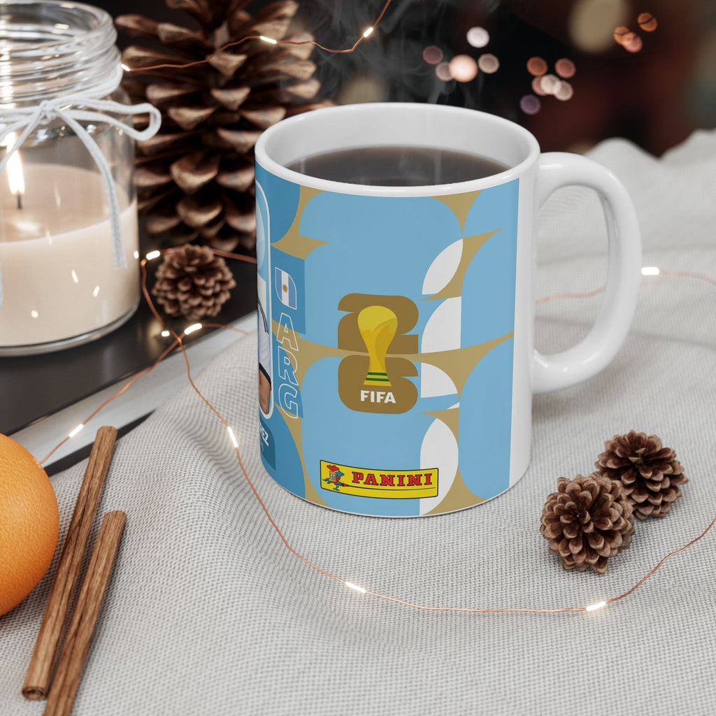 Argentina Soccer Player Julian Alvarez Mug — Ceramic Coffee Cup (11oz/15oz), World Cup 2026 Mugs