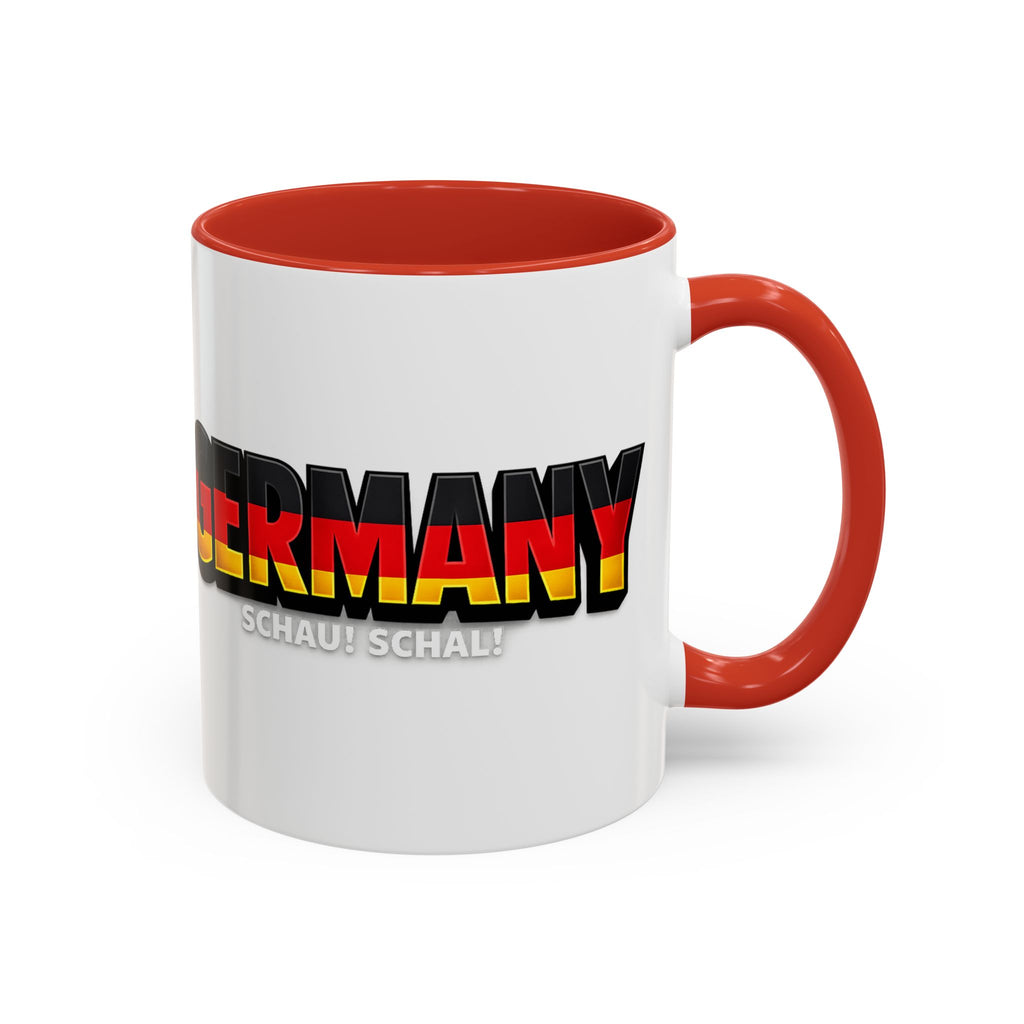Germany flag text Mug | Accent Coffee Mug 11oz or 15oz, World Cup 2026, Gift for Dad