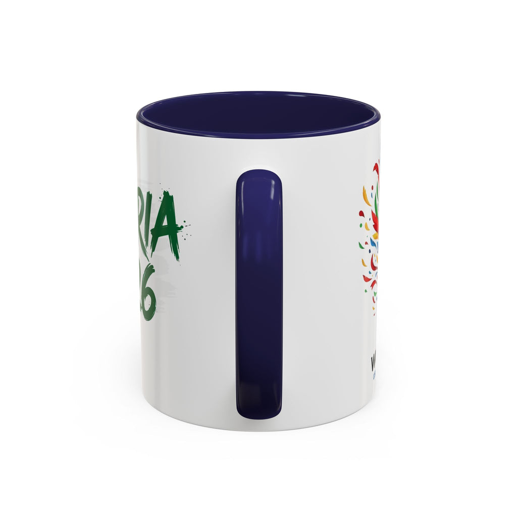 Algeria 2026 Soccer Logo Accent Coffee Mug | 11oz 15oz, Soccer World Cup 2026, Gifts for Dad