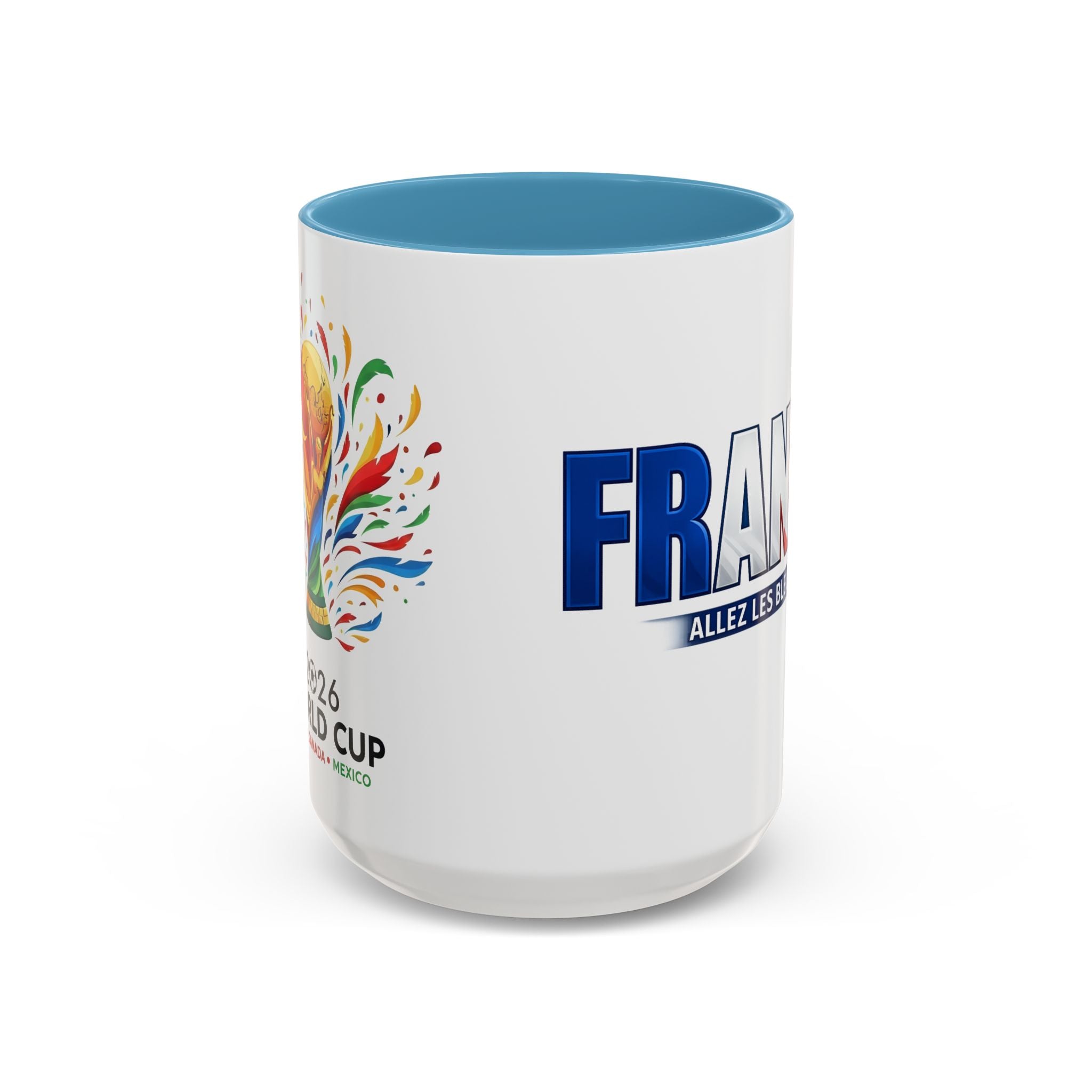 France Tricolor Logo Coffee Mug | Accent Coffee Mug 11oz 15oz, Worl Cup 2026, Gift for mom and dad