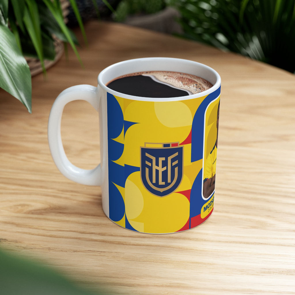 Ecuador Soccer Player Moises Caicedo Mug — Gift For Dad , World Cup 2026 Mugs
