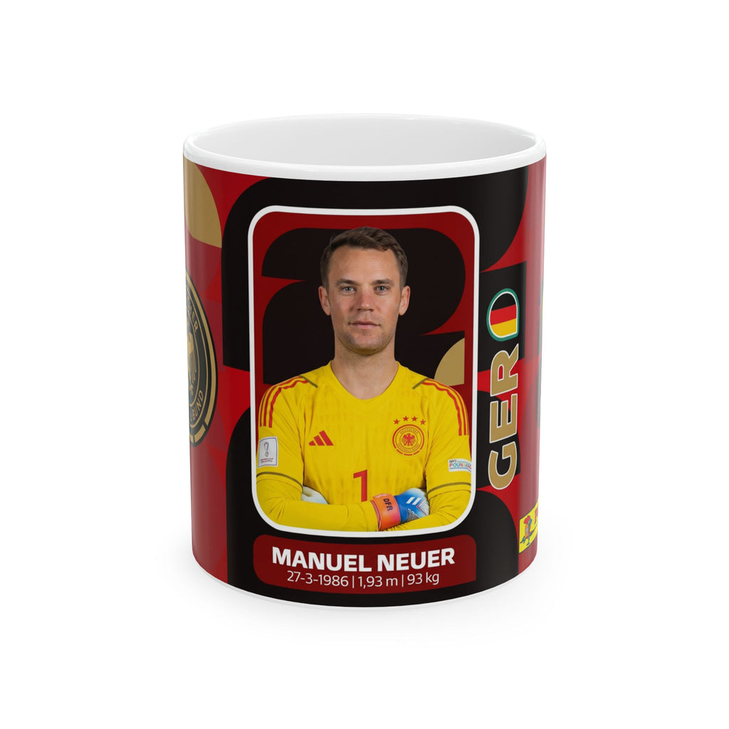Germany Soccer Player Manuel Neuer Mug — Football Fan Gift (11oz, 15oz), World Cup 2026 Mugs