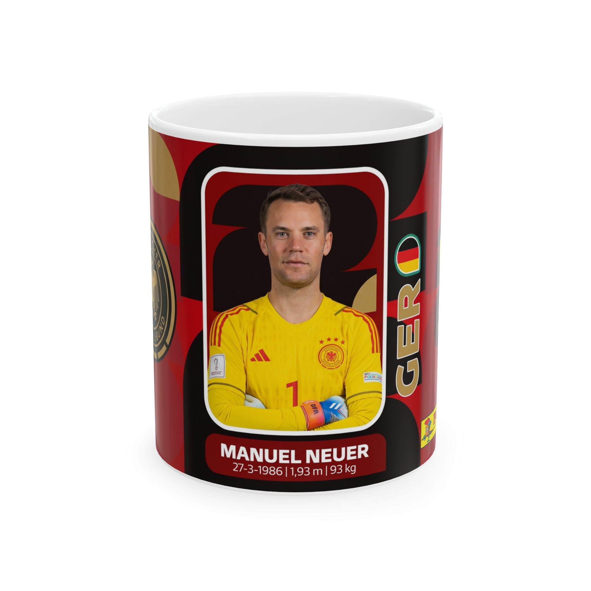 Germany Soccer Player Manuel Neuer Mug — Football Fan Gift (11oz, 15oz), World Cup 2026 Mugs