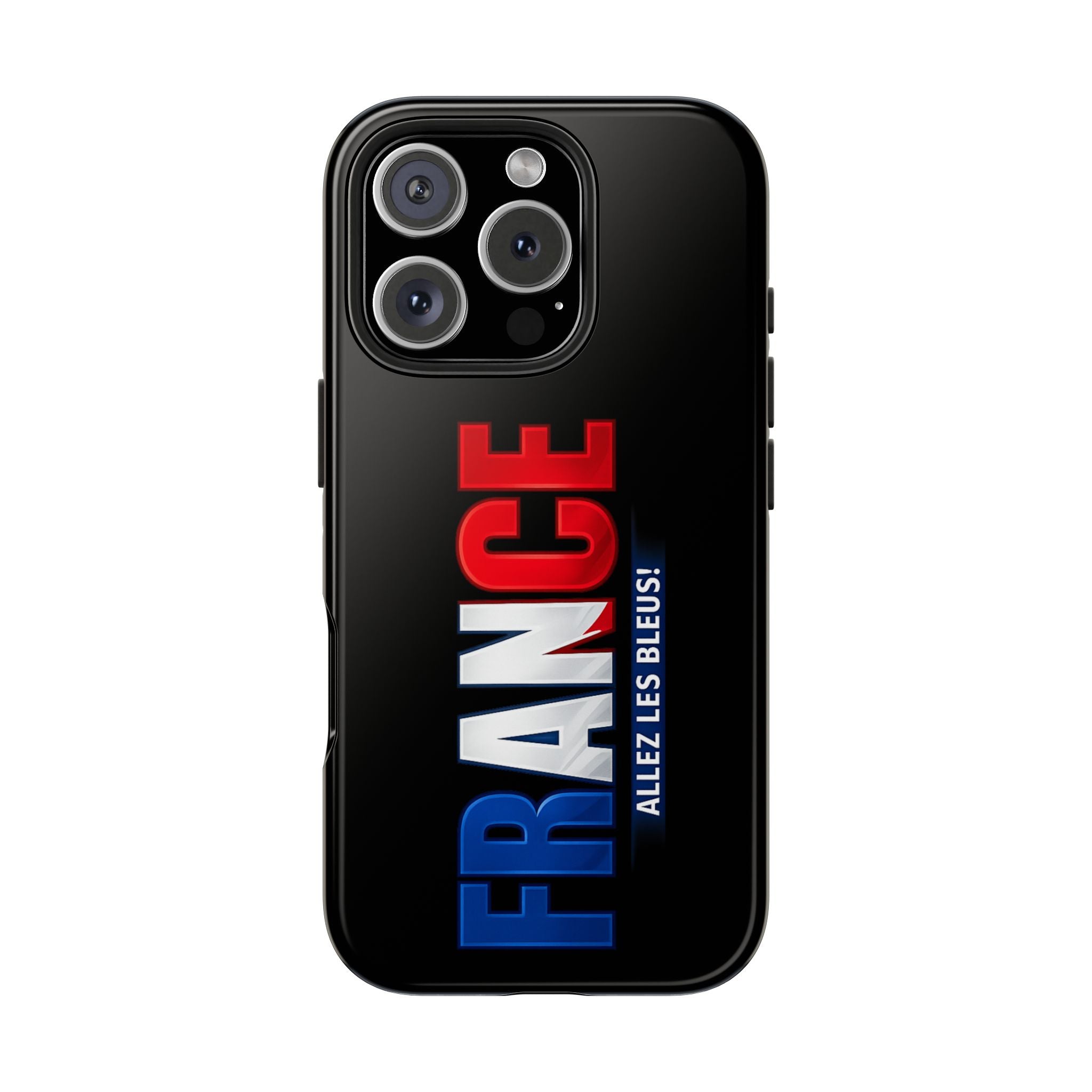 France tricolor vertical text Phone Case | Allez Les Bleus!, Cuctom Protective, Glossy Tough Cases, World Cup 2026