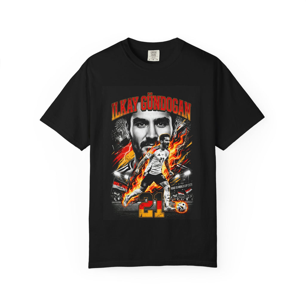 Ilkay Gundogan Soccer Player Graphic T-Shirt | 2026 World Cup Back Print, Germany Flag, Gift for him, Collectible