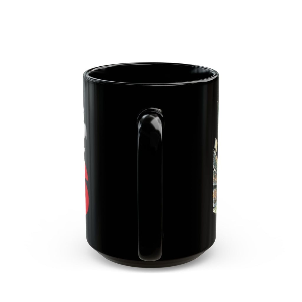 Mexico World Cup 2026 Black Mug | Canada USA Mexico Flags, Black Ceramic Coffee Cup