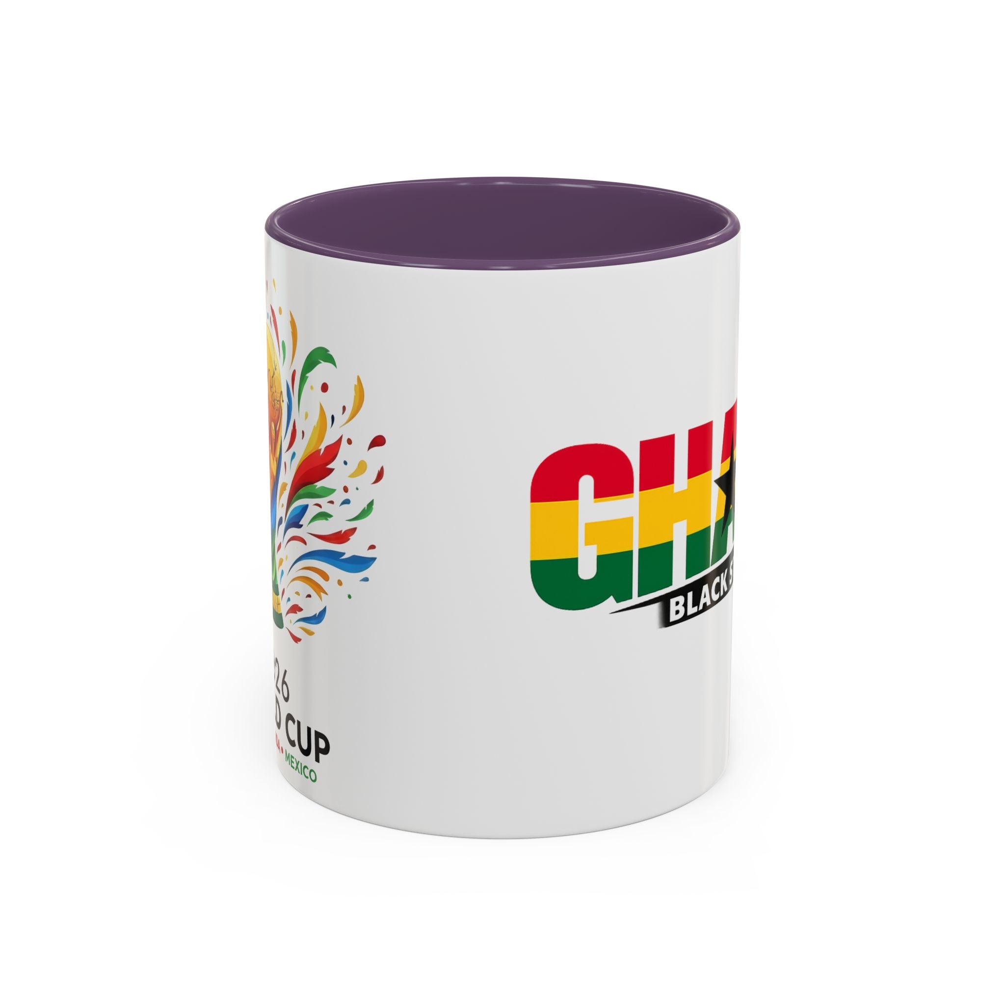 Ghana Black Stars flag stripe Accent Coffee Mug | 11oz 15oz, World Cup 2026, Gift for Dad
