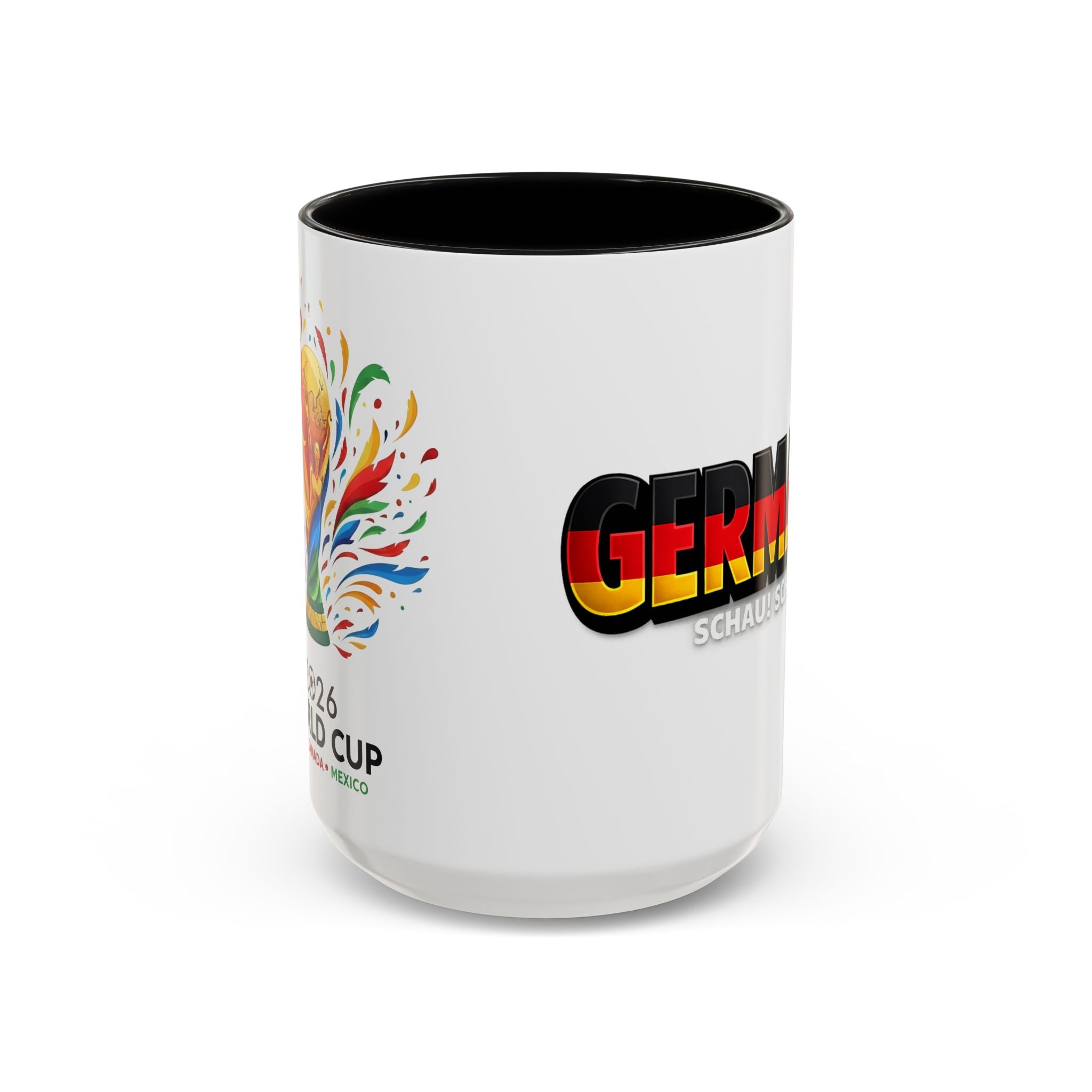 Germany flag text Mug | Accent Coffee Mug 11oz or 15oz, World Cup 2026, Gift for Dad
