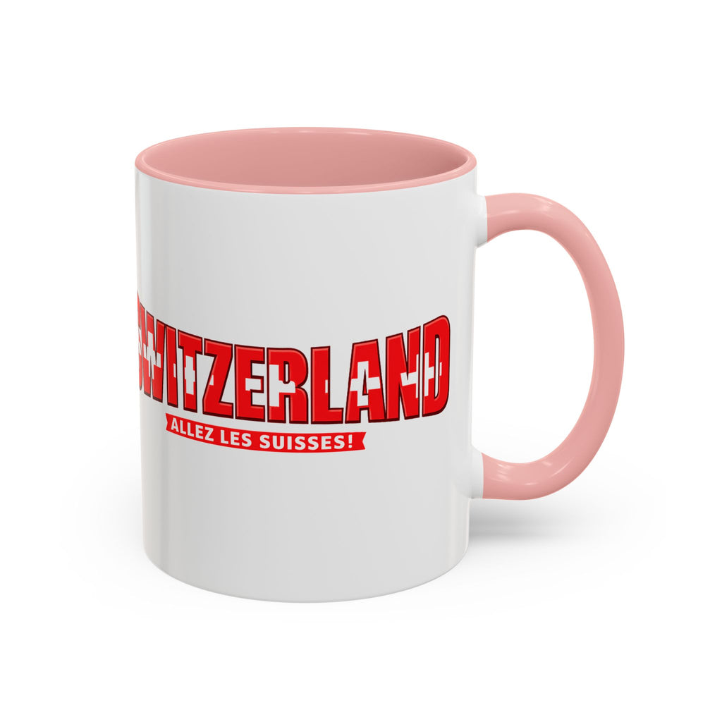 Switzerland Soccer Typography Mug | Accent Coffee Mug 11oz 15oz, Soccer World Cup 2026, Gift for Dad