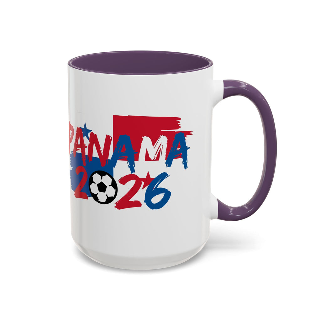 Panama 2026 Soccer Logo Accent Mug | 11oz 15oz, World Cup 2026, Gift for Dad