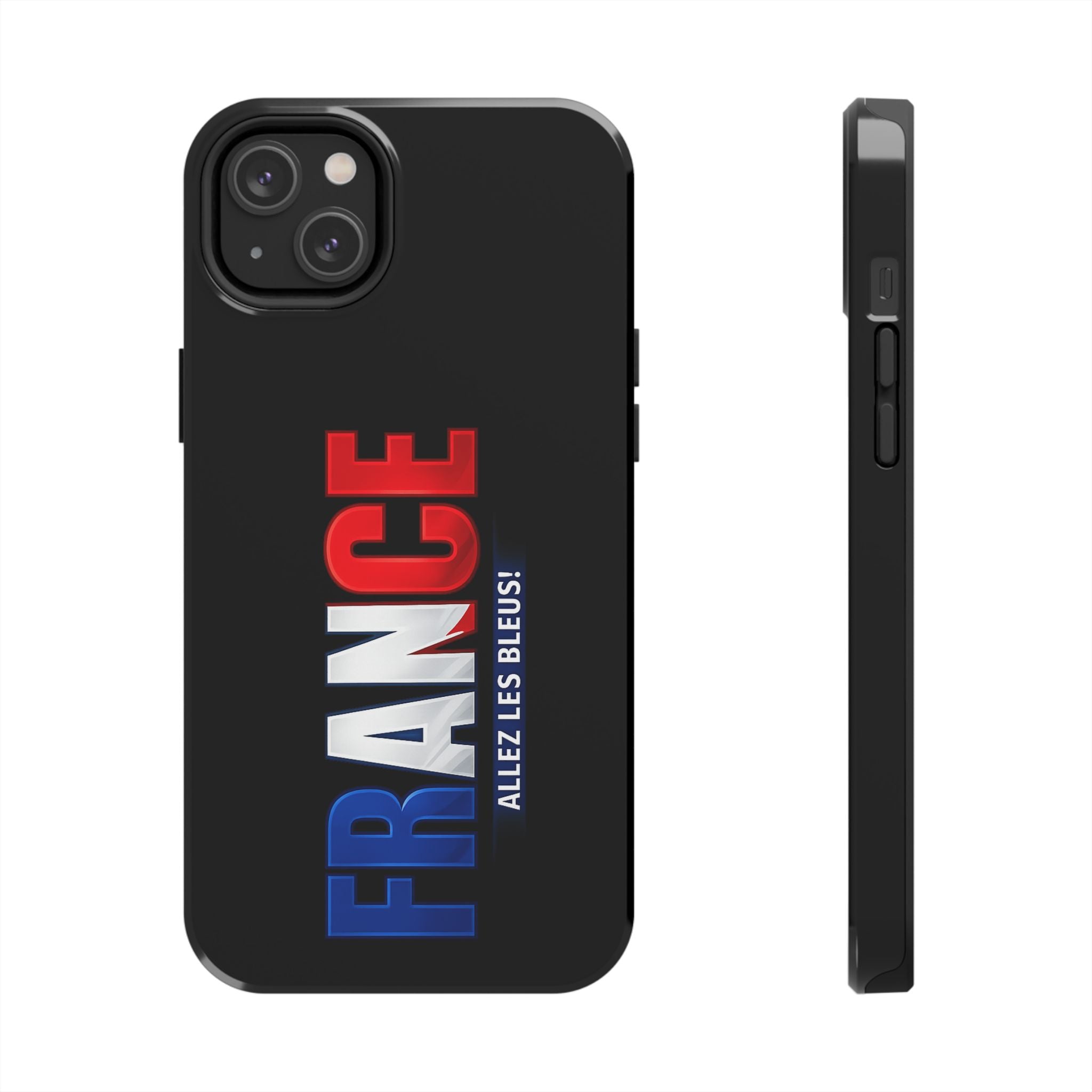 France tricolor vertical text Phone Case | Allez Les Bleus!, Cuctom Protective, Glossy Tough Cases, World Cup 2026