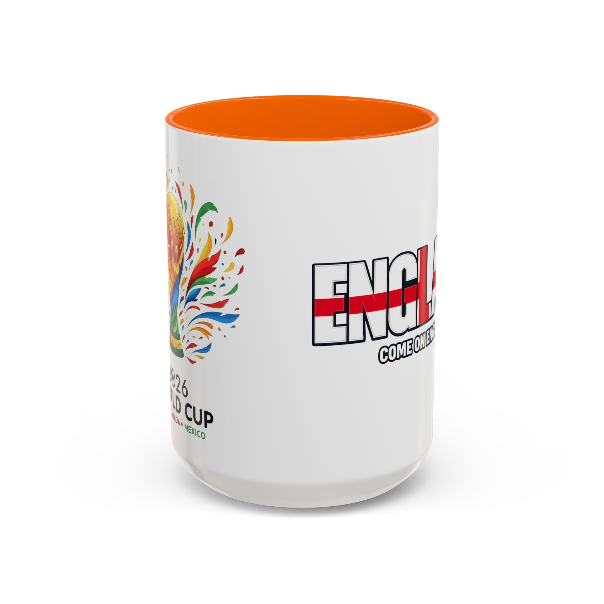 England Flag Typography Accent Coffee Mug | Come On England, World Cup 2026, Gift for Dad