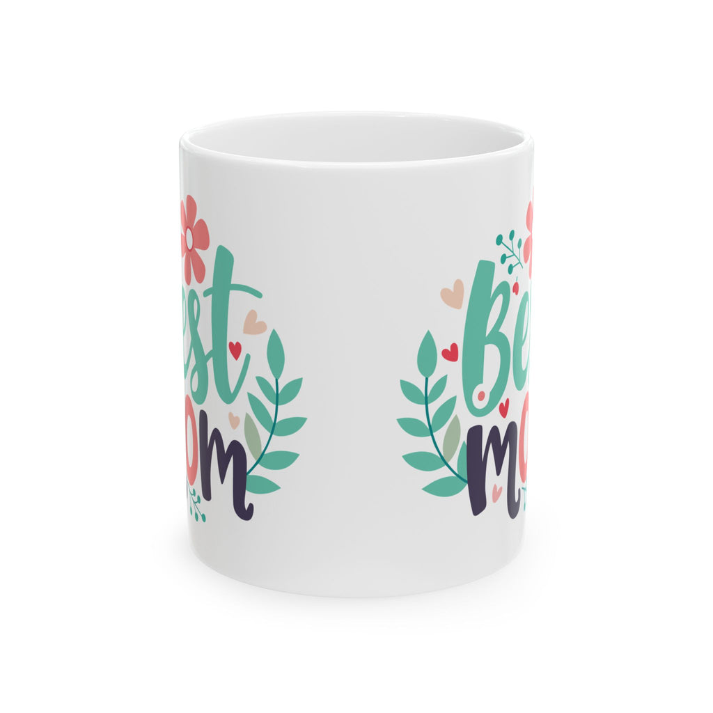 Best Mom floral wreath Mug | Ceramic coffee cup, Mother's Day, Gift For Mom