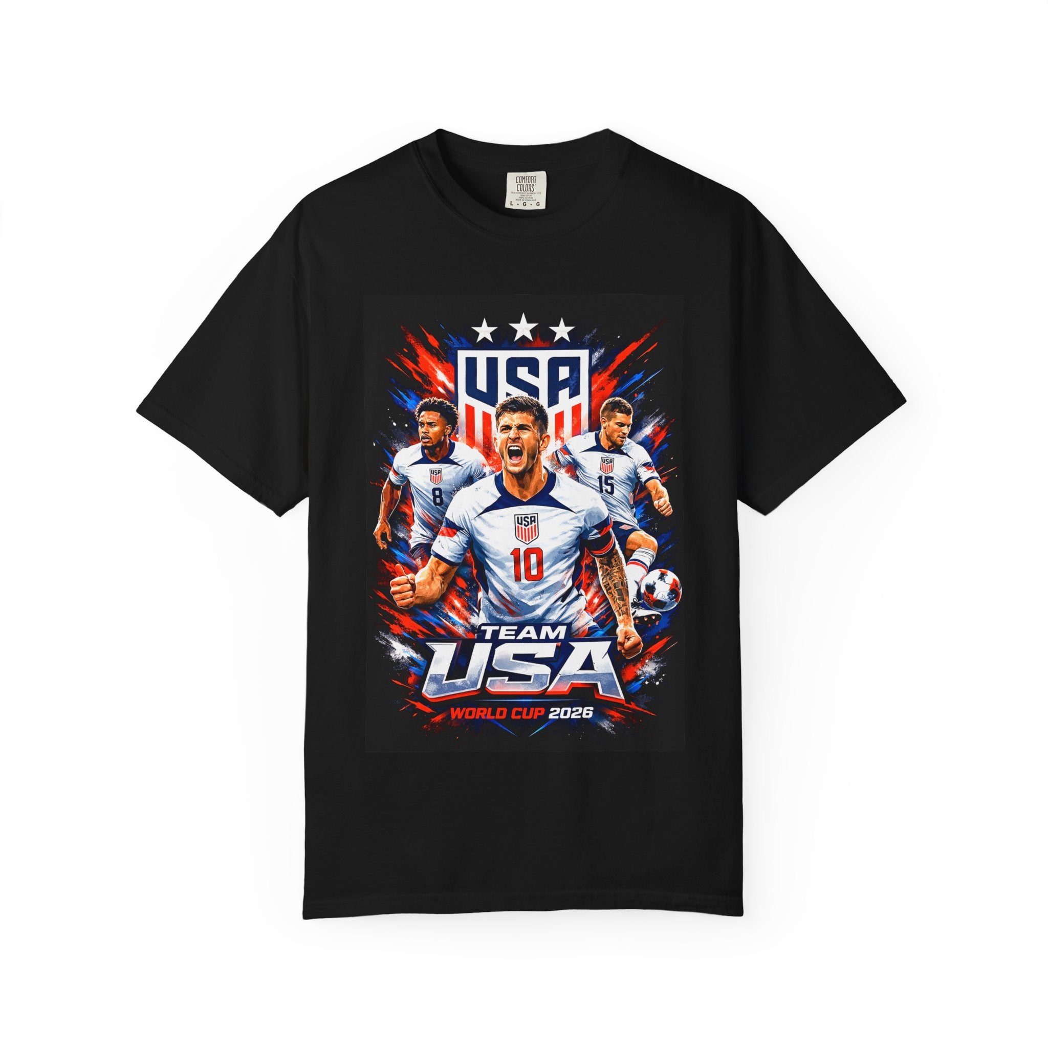 USA Soccer Players Team USA T-Shirt | 2026 World Cup Back Trophy Design, USA Flag, Gift for him, Collectible