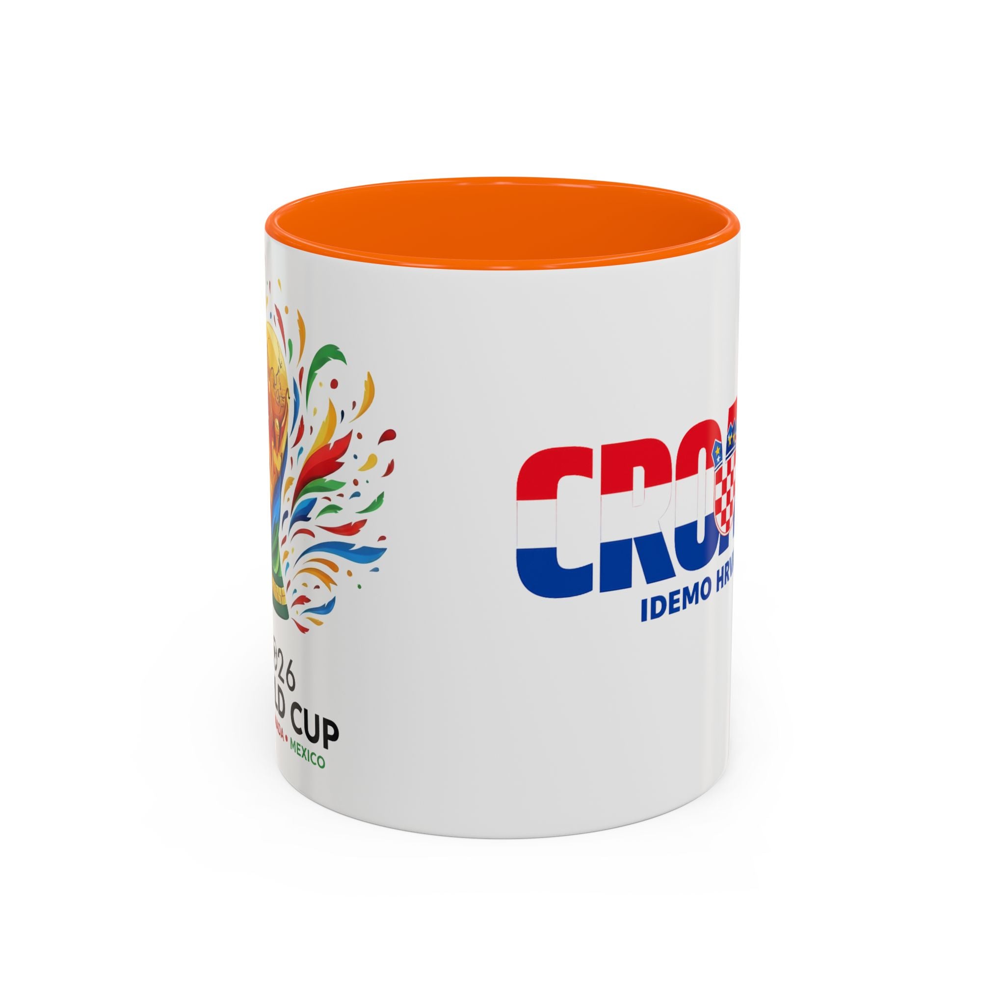 Croatia Flag Logo Accent Coffee Mug | Croatian Pride 11oz 15oz, World Cup 2026, Gifts for Dad