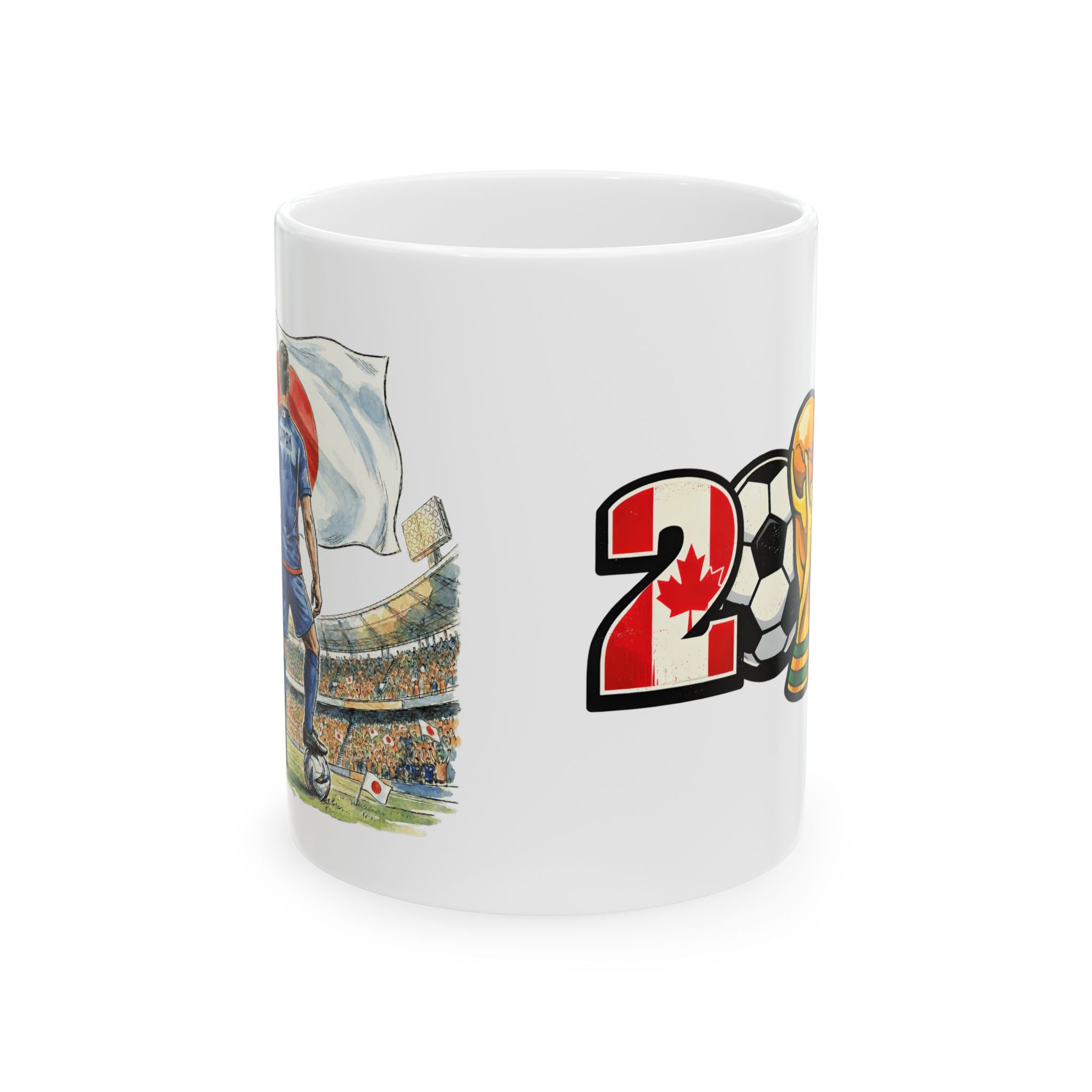 Japan World Cup 2026 Mug, Ceramic Cup, Japan Flag, Gift For Soccer Fan