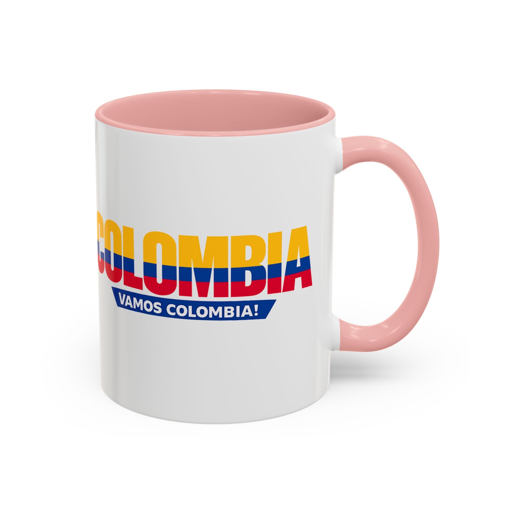 Colombia Vamos Colombia! Accent Coffee Mug | 11oz 15oz ceramic World Cup 2026, Soccer Gift