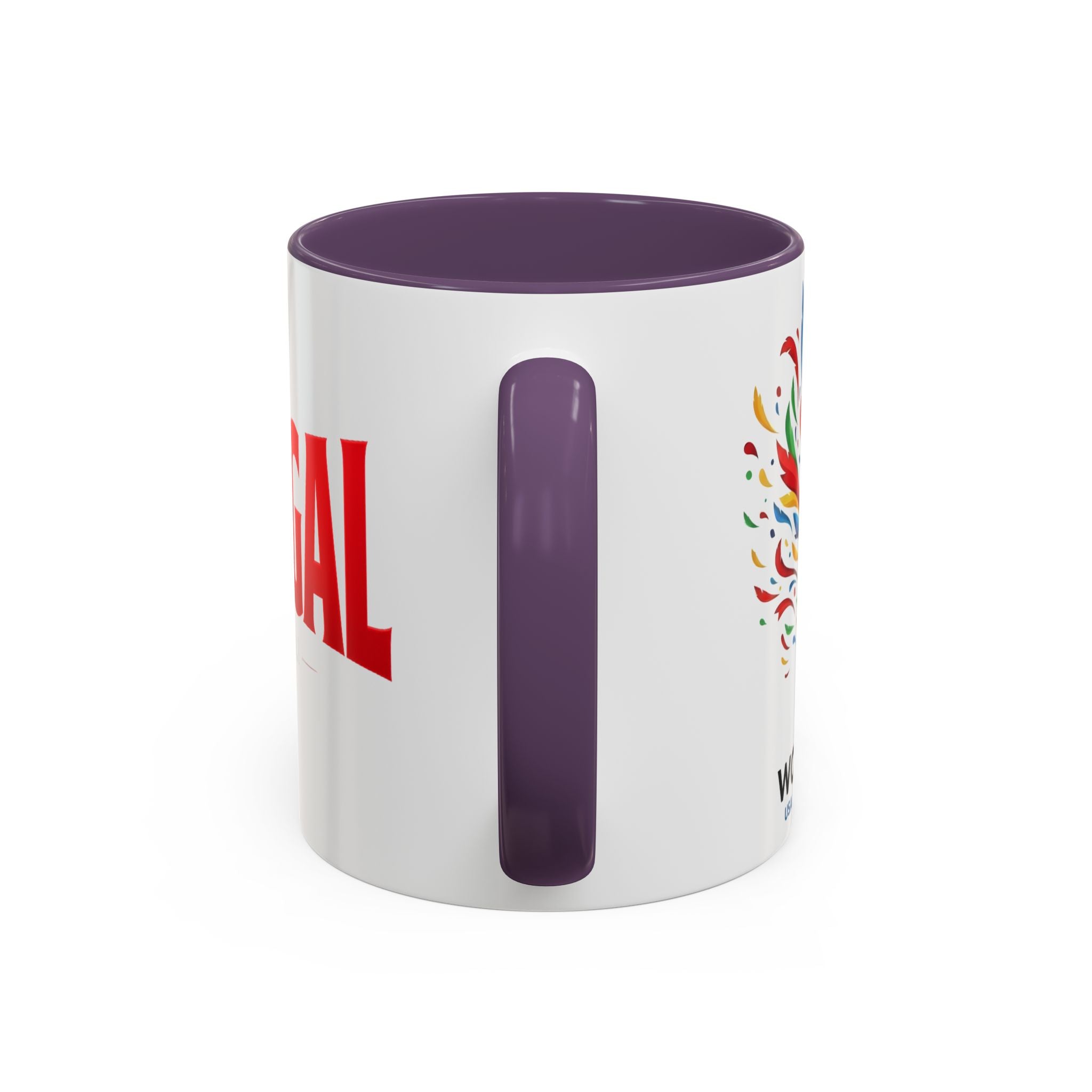 Portugal flag lettering Accent Coffee Mug | Portugal souvenir mug, Soccer World Cup 2026, Gift for Dad