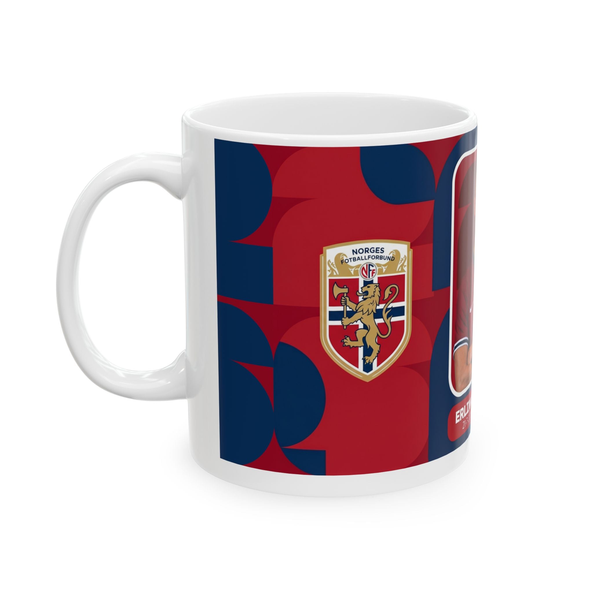 Erling Haaland Norway Soccer Mug –  Ceramic Cup (11oz/15oz), World Cup 2026 Mugs