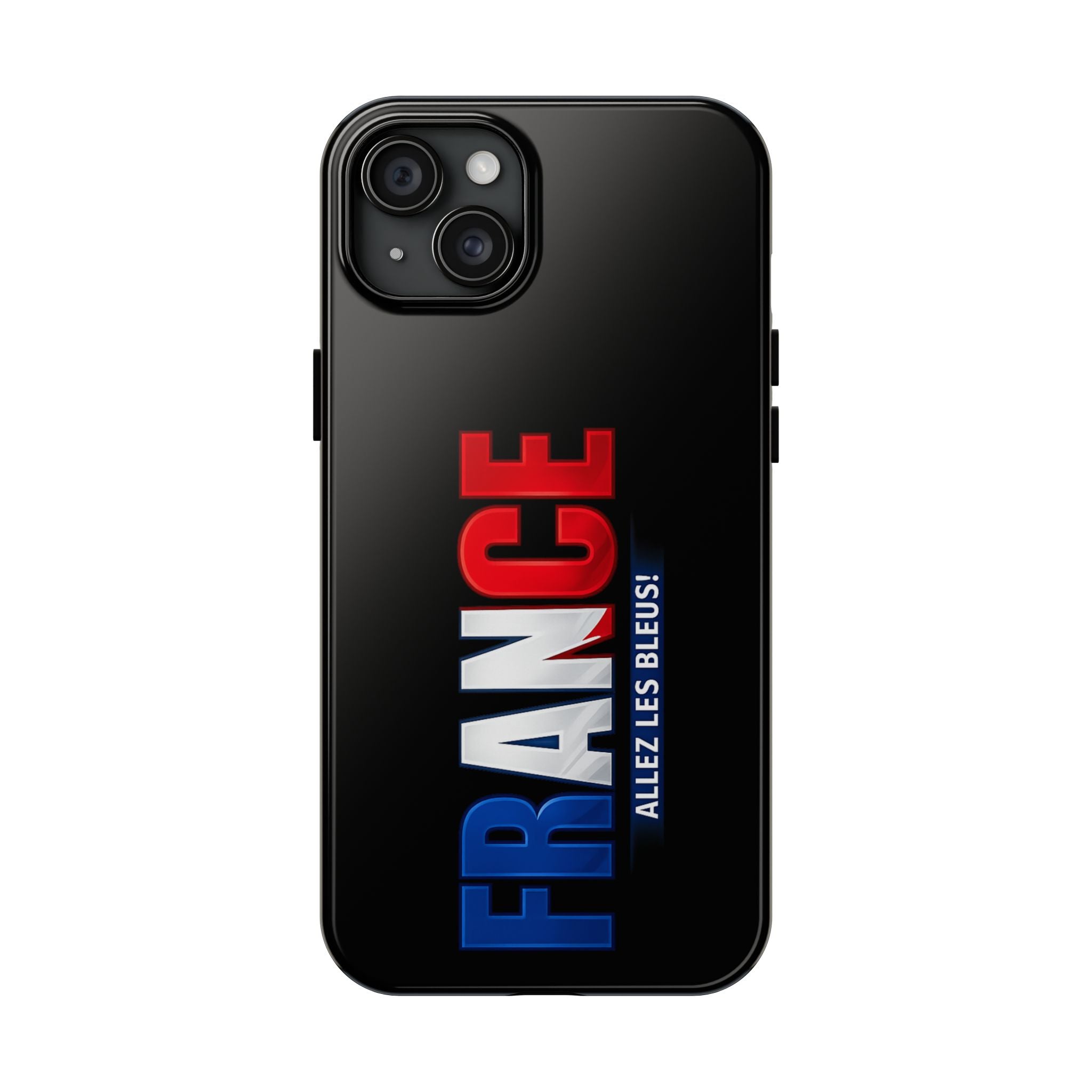 France tricolor vertical text Phone Case | Allez Les Bleus!, Cuctom Protective, Glossy Tough Cases, World Cup 2026