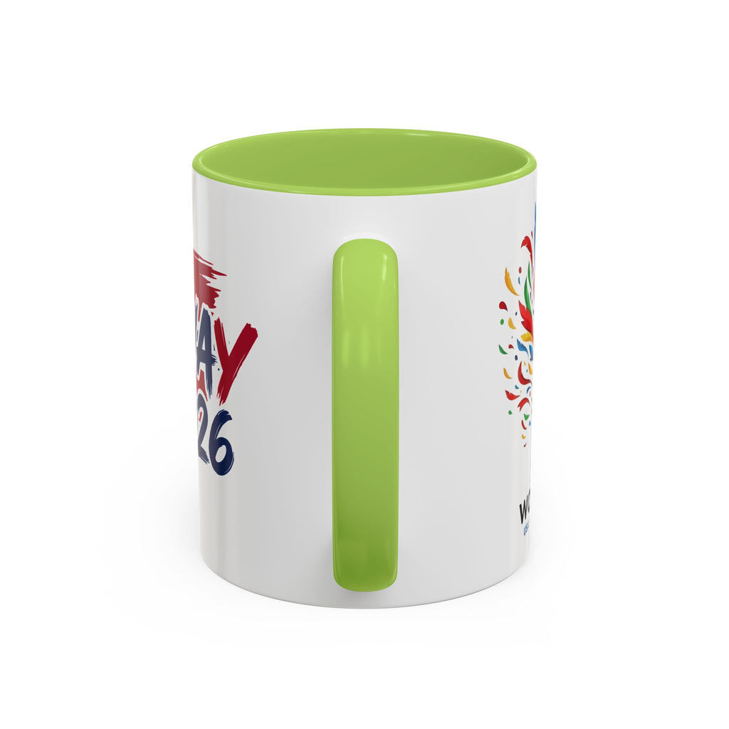 Norway 2026 Soccer Flag Accent Coffee Mug | 11oz 15oz, World Cup 2026, Gift for Dad