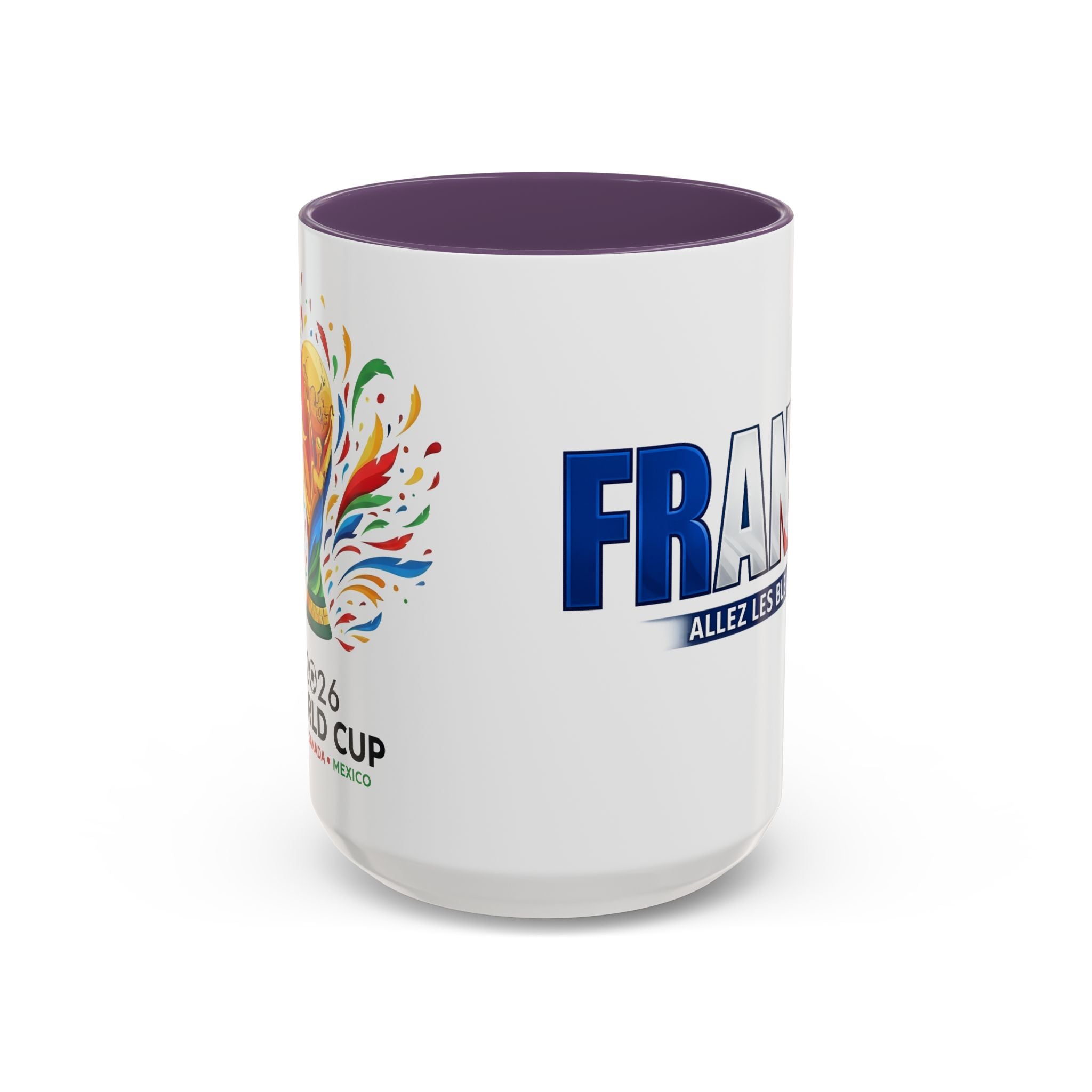 France Tricolor Logo Coffee Mug | Accent Coffee Mug 11oz 15oz, Worl Cup 2026, Gift for mom and dad
