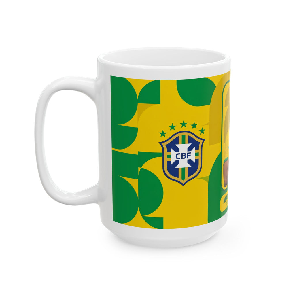 Brazil Soccer Player Matheus Cunha Mug – Coffee Ceramic Cup (11oz, 15oz), World Cup 2026 Mugs