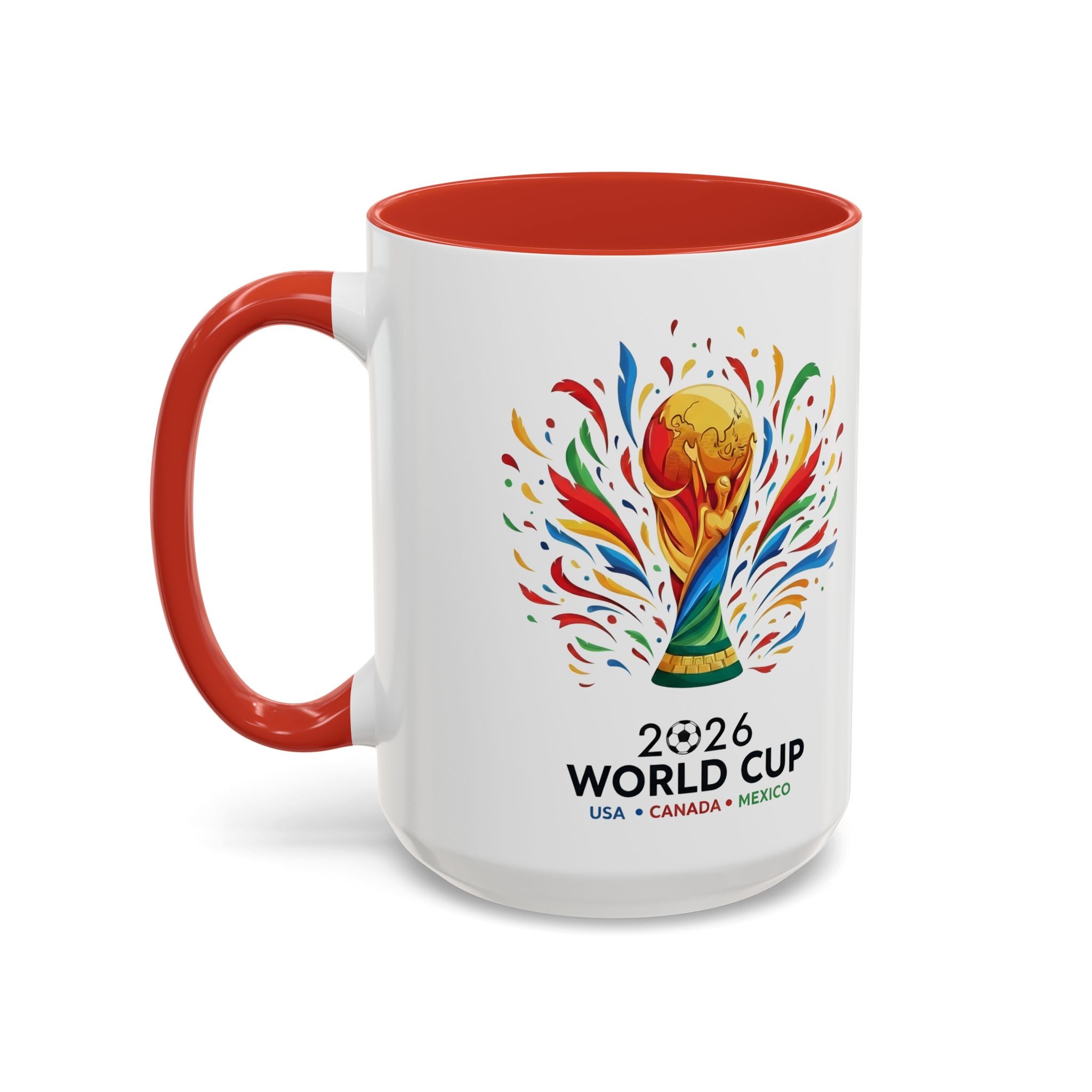 Spain Flag Word Mug | Accent Coffee Mug 11oz 15oz, Soccer World Cup 2026, Gift for Dad