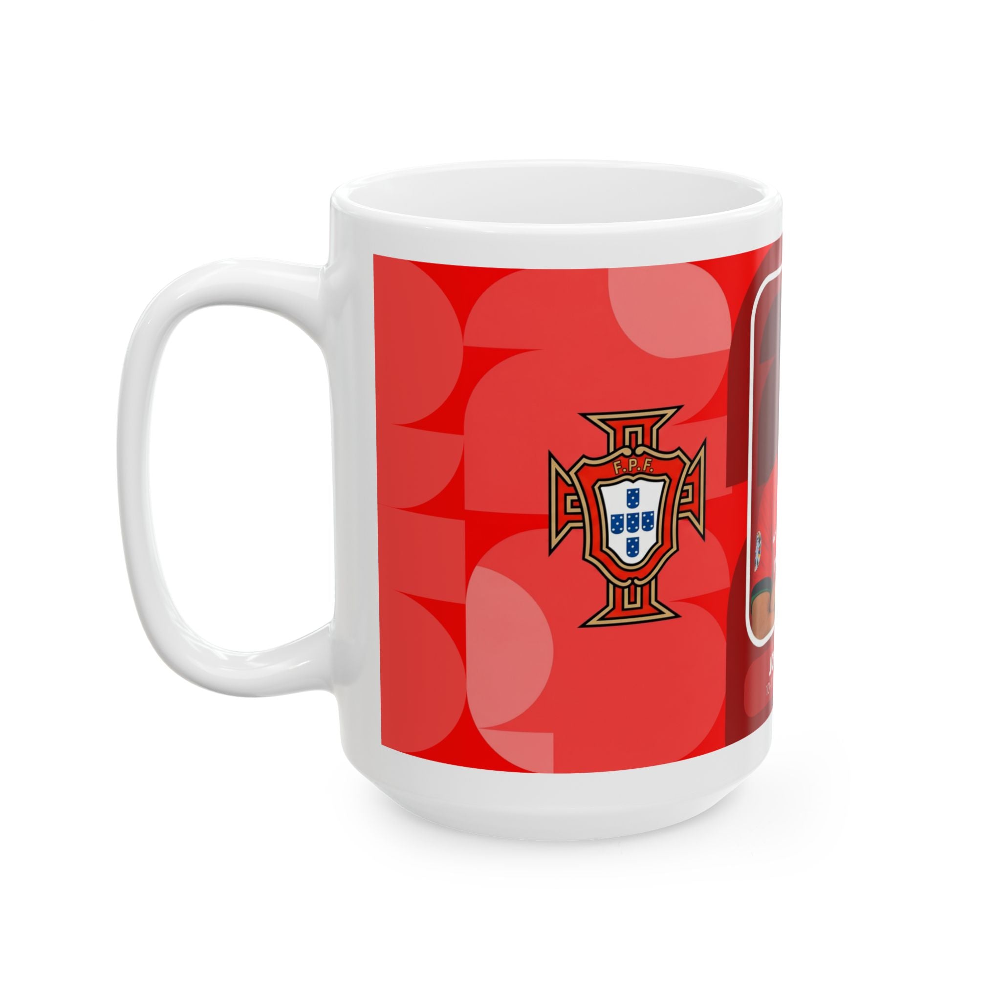 Portugal Soccer Player João Félix Mug — Ceramic Coffee Cup (11oz, 15oz), World Cup 2026 Mugs