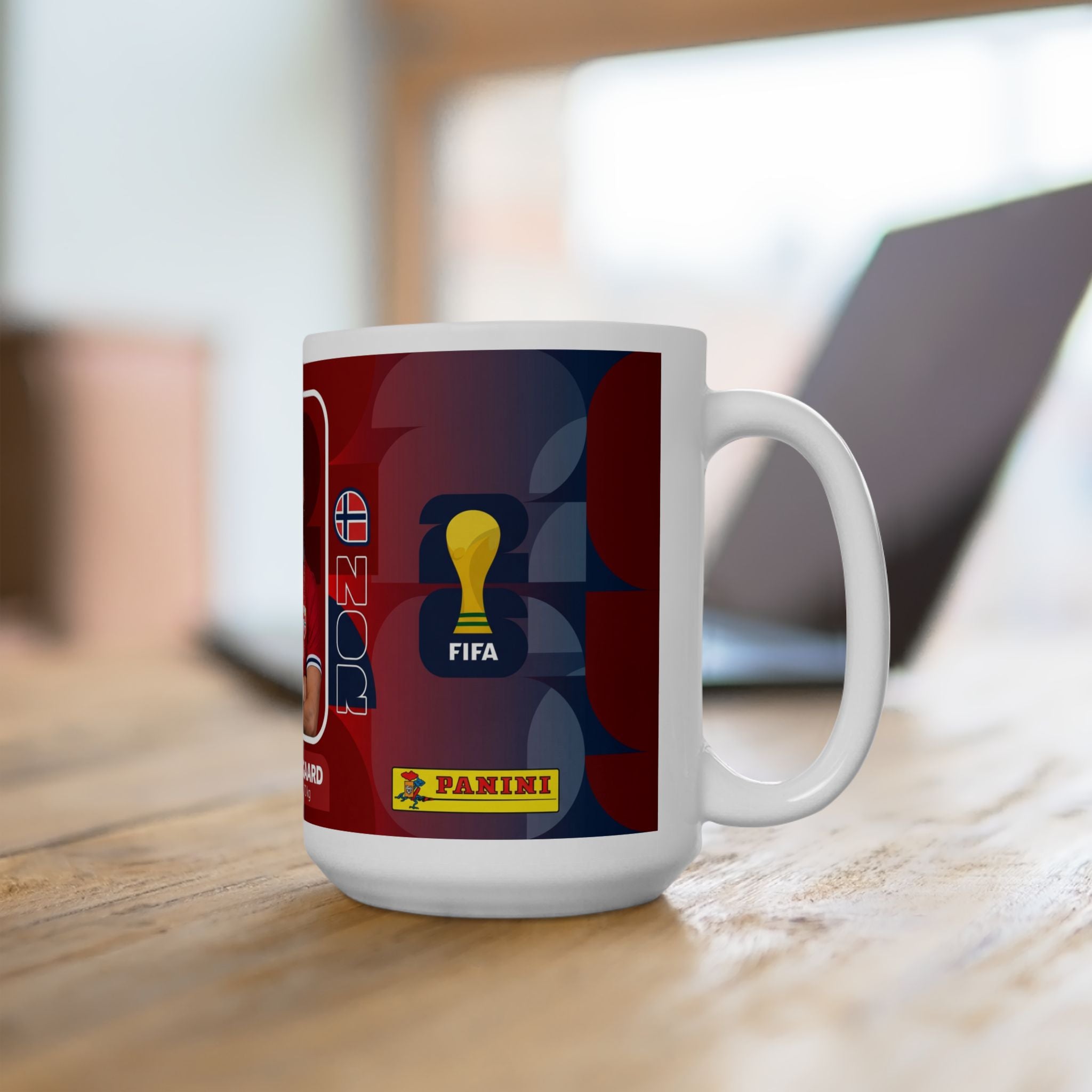 Norway Soccer Player Martin Ødegaard Mug — Ceramic Coffe Cup (11oz, 15oz), World Cup 2026 Mugs