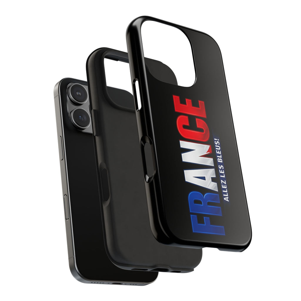 France tricolor vertical text Phone Case | Allez Les Bleus!, Cuctom Protective, Glossy Tough Cases, World Cup 2026