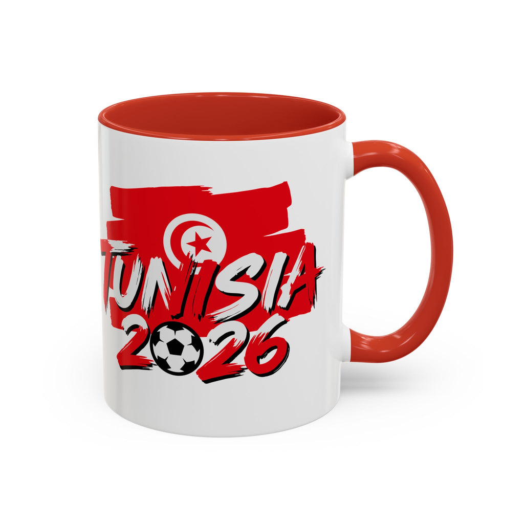 Tunisia 2026 Soccer Logo Mug | World Cup Fan Coffee Mug, Soccer World Cup 2026, Gift for Dad