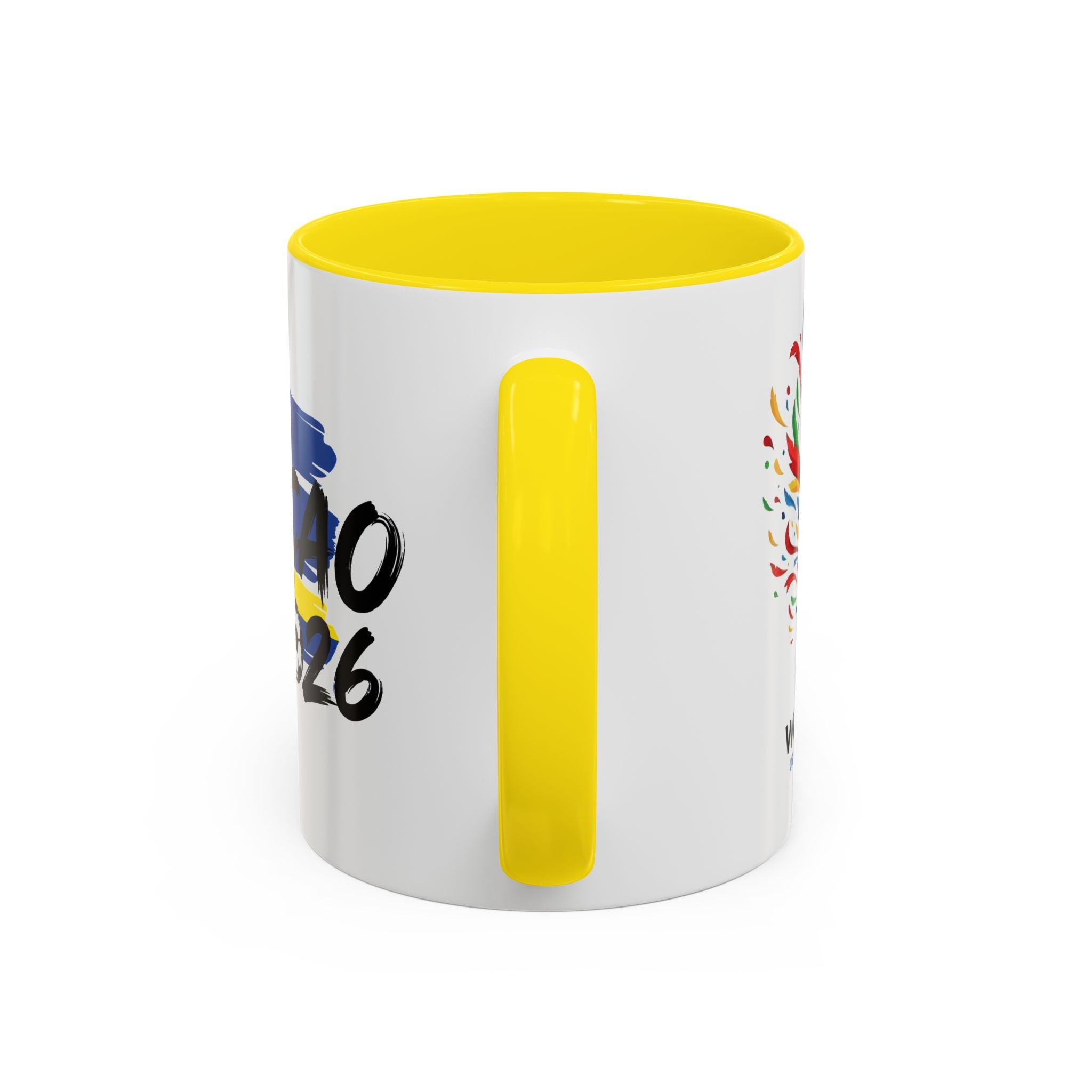 Curaçao 2026 Soccer Flag Accent Coffee Mug | 11oz 15oz,Soccer World Cup 2026, Gift For Dad