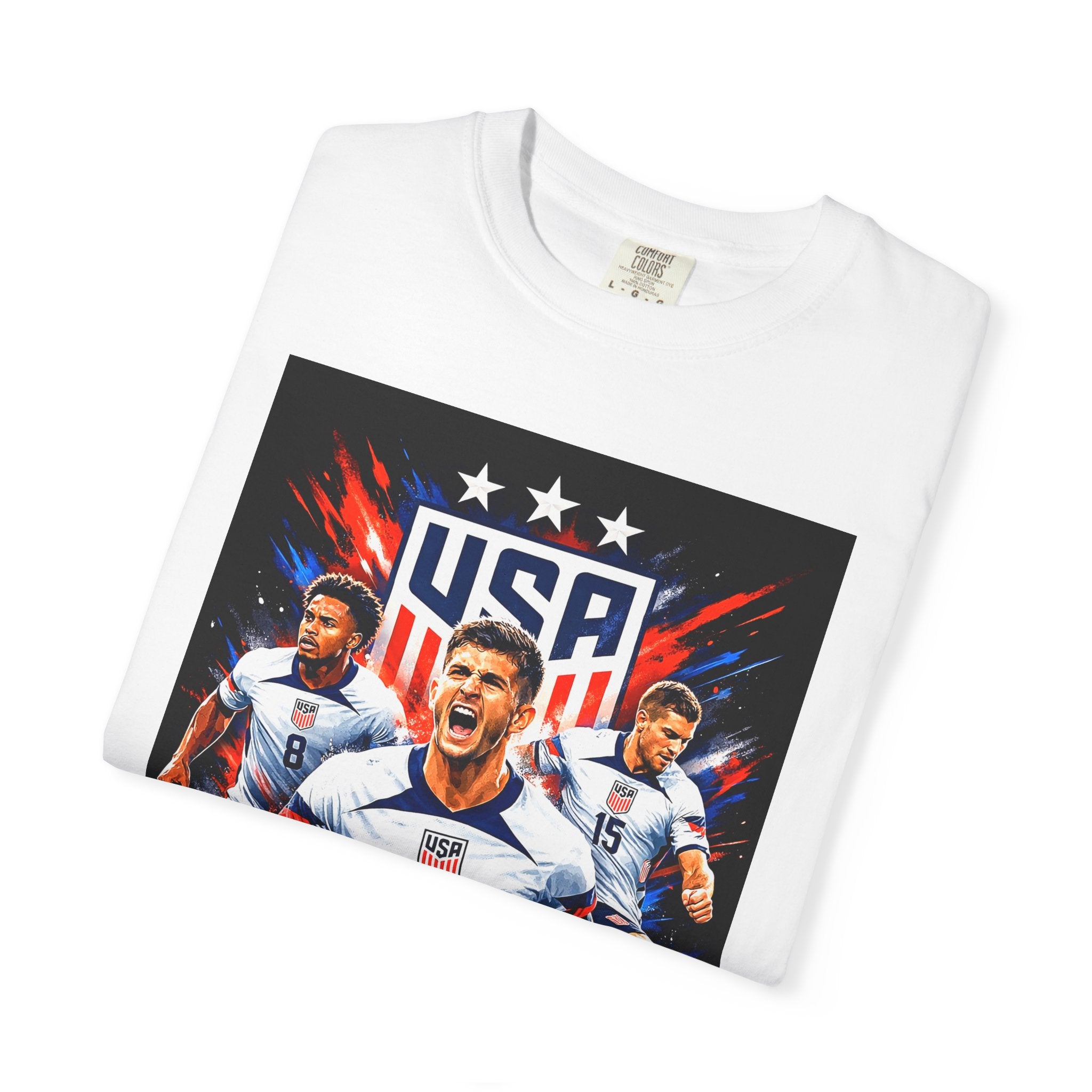 USA Soccer Players Team USA T-Shirt | 2026 World Cup Back Trophy Design, USA Flag, Gift for him, Collectible